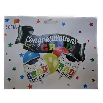 Imagen de Set 5 Globos Metalizados Graduación